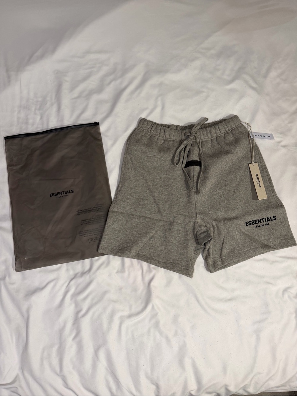 ESSENTIALS Men’s Gray Logo Sweat Shorts